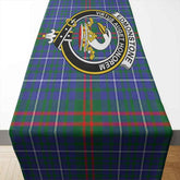 Edmonstone (of Duntreath) Tartan Crest Table Runner - Cotton table runner